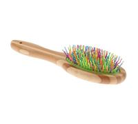 Peigne en bois pour chien et chat avec broche de massage colorée pour démêler et toilettage faciles pour la maison ou le salon de coiffure pour chien