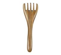 Peigne en bois pour cuir chevelu, kit d'outils Guashas à cinq griffes, masseur de tête multifonction portable, outil de relaxation résistant à l'usure pour les jambes, élimination de l'humidité
