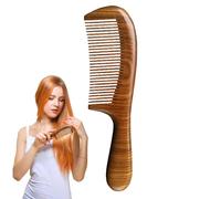 Peigne en bois pour femme - Peigne à cheveux en bois antistatique fait à la main | Outils de coiffure pour femme, peigne démêlant ergonomique en bois de santal pour la maison, l'école, les voyages