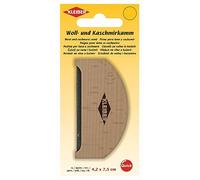 Peigne en Bois pour Laine et Cachemire Marron 4,2 x 7,5 cm
