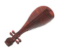 Peigne en bois pour pipa chinois - Peigne de massage pour soins du cuir chevelu - Démêlant - Style vintage - Massage relaxant du cuir chevelu