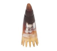 Peigne en corne Brosse à cheveux Peigne de massage Portable en douceur Dents délicates Masseur de cuir chevelu pour la relaxation et le soin des cheveux ABS Léger Essentiel de