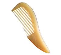 Peigne En Corne, Peigne En Corne De Buffle Naturelle, Peigne à Cheveux à La Maison, Peigne Cadeau Massage Antistatique épaissi Peigne à Dents Fines (thickness 1.0CM)
