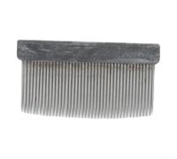 Peigne en fer de cheval - 55 cm - Arc de violon - Brosse de nettoyage en fer - Brosse de nettoyage en crin de cheval - Argenté - 7,7 g - Léger - 55 cm - Brosse de nettoyage ergonomique en crin de