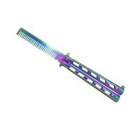 Peigne en Inox avec ouverture Papillon - Coloris Arc en Ciel - TH.10967C
