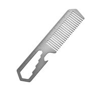 Peigne en Métal pour Hommes - Peigne à Cheveux en de Titane, Outil de Coiffage Portable et Pratique | Peigne de Soins Antistatiques, Accessoire Cheveux Utile avec Fonction Ouvre-bouteille