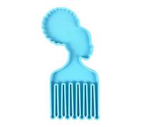 Peigne en résine époxy fait à la main pour homme et femme en forme de têtes de peigne pour coiffure, artisanat, ornements, moule
