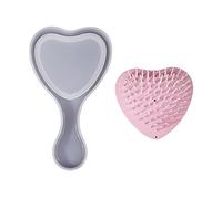 Peigne en silicone pour moulage à la main en résine époxy pour cheveux, brosse démêlante, brosse en silicone