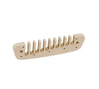 Peigne ergonomique à 10 trous pour harmonica diatonique polyvalent et pratique en métal pour les spectacles sur scène de concert en métal