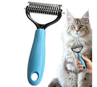 Peigne étrille pour chien | Outil de toilettage double face anti-perte de poils | Râteau De Toilettage Canin,Pour Salon l'Heure du Bain des Animaux de Compagnie Chats Intérieur et Extérieur