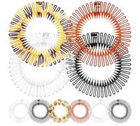 Peigne Extensible Circulaire Lot de 10 Pièces en Plastique Couleur Aléatoire