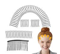 Peigne fixateur de cheveux en forme de U - Outil de coiffure extensible et invisible | Peigne de finition de cheveux Compact pour frange et coiffure décorative, accessoire de cheveux pour femmes, dura