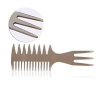 Peigne Fourchette, Defrisage Cheveux, peigne branche large, peigne à fourche pour hommes, dents larges et peigne à fourche, peigne pour hommes pour lisser les moustaches et les coiffures à l'huile