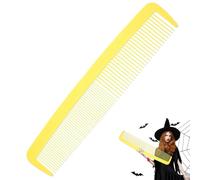 Peigne géant amusant et large, accessoire de peigne géant pour fête, carnaval, coiffure, homme et femme, pour Halloween, grand peigne farce (jaune)