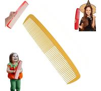 Peigne géant blague, gros peigne accessoires brosse à cheveux, peigne géant accessoire fête carnaval géant large peigne brosse à cheveux Halloween grand peigne accessoires de costume (1PC,Gelb)