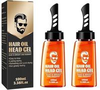 Peigne-Gel Coiffant et Structurant 2-en-1 pour Homme | Cire et Gel Coiffant à Tenue Durable | Effet Volumisant Rapide | Pour Tous Types de Cheveux