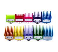 Peigne Guide coloré WAHL, plusieurs tailles, en métal, limité, outil de coupe pour tondeuse à cheveux, 10 pièces