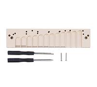 Peigne Harmonica en alliage d'aluminium, échelle chromatique à 12 trous, peigne de remplacement pour 270D 270 LA12 TOOTS avec Options de couleur or argent (Gold)