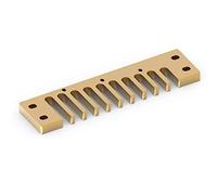 Peigne Harmonica en alliage d'aluminium pour bracelet Marine Crossover Deluxe, doré, matériau résistant, design ergonomique, remplacement pour harmonica Blues Harp D (Oro)
