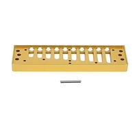 Peigne Harmonica, en Métal 10 Trous Compatible SP20(Or) Accessoire Harpe Blues pour Musiciens de Blues Scènes de Performance Pratique Quotidienne