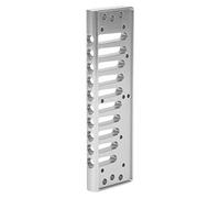 Peigne Harmonica pour SP20, partie d'harmonica de peigne à 10 trous, partie de peigne de harpe Blues pour accessoire d'harmonica en alliage d'aluminium SP20(Argent)