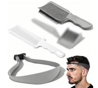 Peigne Homme, 4 Pièces Peigner Degrade Hommer Peignes Cheveux Hommer Peigne de Positionnement, Peigner Degrade Homme, Idéal pour les Coupes de Cheveux Soi-même