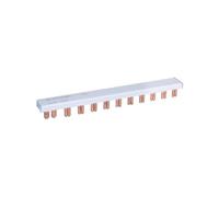 Peigne horizontal unipolaire haut/haut + neutre Eur'Ohm - 1P+N - 63A - 10 modules