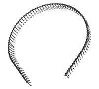 Peigne Large à Dents Métalliques, 80 Dents, Noir, Léger | Maintient la Frange Cheveux Dégagés, Usage Routine Soin et Lavage Visage, 1 Pièce