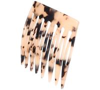 Peigne Latéral à Cheveux en Acétate, Compact, Style Vintage Élégant | Surface Lisse, Motif Écaille Discret, Insertion Rapide, Retouches Rapides, pour Sections Latérales et Coiffures Féminines