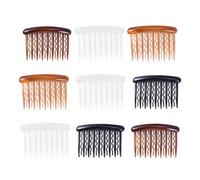 Peigne Latéral en Plastique Ondulé 17 Dents, Lot 48 Pièces | Format 8x5cm, Maintien Ferme et Port Confortable, pour Mariages et Fêtes