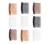 Peigne Latéral Ondulé 17 Dents en Plastique, Lot de 48 Pièces | Format 8x5cm, Adapté aux Événements Mariages, pour Cheveux Fins, Style Simple et Pratique