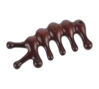 Peigne Léger Marron en Bois de Massage, pour Cuir Chevelu et Visage | Usage Extérieur et Voyage, Surface Lisse, pour Femmes Adultes, Outil Multifonction de Massage