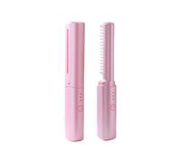Peigne Lissant 2 en 1 - Brosse Lissante Pour Cheveux, Peigne Chaud de Portable de Voyage, Anti-BrûLure Lisseur Cheveux, Professionnels Hair Straightener Pour Coiffer Une Barbe Longue Et Courts