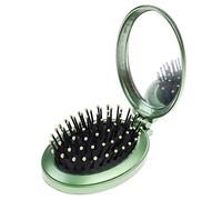 Peigne Lissant Peigne de Massage miroir voyage, brosse à cheveux ronde pliante poche, petit peigne for