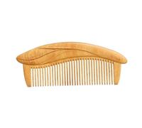 Peigne Lissant Peigne de style rétro voyage portable en bois massif à barbe for hommes cheveux bouclés (taille: 5 pouces)