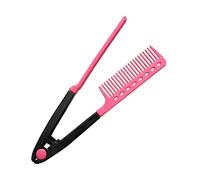 Peigne lissant pour cheveux - Outil de toilettage professionnel en forme de V, brosse lissante coiffante mouillée sèche qui lisse et dissout les nœuds | Soin de coiffeur pour débutants, filles, D