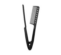 Peigne Lisseur - Lisseur Pour Cheveux Longs Et Épais Type V,Manche Ergonomique Anti-Dérapant pour Débutantes Professionnelles Maison Salon