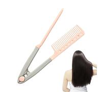 Peigne Lisseur,Lisseur Pour Cheveux Longs Et Épais Type V - Manche Ergonomique Anti-Dérapant pour Débutantes Professionnelles Maison Salon