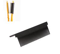 Peigne Lisseur, Peigne A Lisser, Peigne pour le Lissage des Cheveux, Peigne en Fibre de Carbone Couleur Vive Peigne Lisseur Cheveux Peigne Lissant pour Coiffure, Attelle de Cheveux pour Salon (Noir)