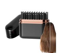Peigne Lisseur Pour Cheveux - Batterie Longue Durée 3 Températures - Lisseur À Cheveux Mini Chauffant,Pour Le Voyage Et La Navette, Pour Les Femmes, Les Dames, Les Filles, L'Amie Et La