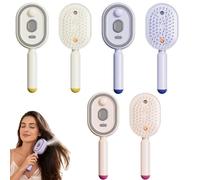 Peigne Massage à Coussin d'air et Spray électrique, Peigne de Massage Electrique, Brosse Lissante Cheveux avec Nano Mist, Outil De Coiffure Portable sans Fil (3 Pcs)