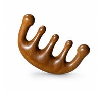 Peigne Massage en Bois, Vert, vert 5 doigts | Surface e , Peigne multifonction, Apaisement musculaire, Pr les esthéticiennes