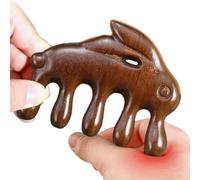 Peigne Massant - Manuel Portable à Dents Larges,Brosse de Massage pour Cuir Chevelu en Santal - pour le Cou Mains Jambes Épaules Hommes Femmes Relaxation et Stimulation Quotidiennes