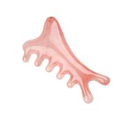Peigne Multifonction De Massage Crânien Et Outil Gua Sha Outil De Massage Du Cou Du Corps Du Visage Et Des Yeux Pour Soulager Les Tensions Corporelles Et Favoriser La Circulation Lymphatique (Rose)