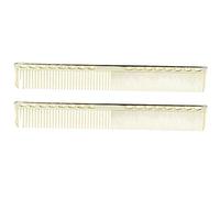 Peigne Munefe 2PCS en acier inoxydable, peignes de coupe pour coiffure, peigne à coiffure de salon, adapté aux salons de coiffure professionnels ou aux familles (Gold)
