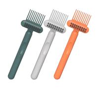 Peigne Nettoyant pour Brosse à Cheveux en Pp, Lot de 3, Orange | Nettoyage Rapide des Poils, Outil Polyvalent pour Lavabo, Usage Maison, Convient aux Brosses Coussin
