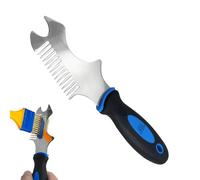 Peigne Nettoyant Pour Pinceaux - Outil De Nettoyage Multifonction Pour Rouleaux - Spatule En Acier Inoxydable 420 Avec Ouvre-Boîte - Fourniture De Peinture Durable Pour Réparation De Revêtement Et Pro