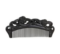 Peigne Peigne à cheveux mouillés en bois massif, peigne à cheveux for hommes, peigne de voyage Portable noir, peigne de salle de bain à domicile Brosse à cheveux