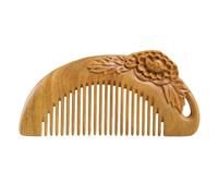 Peigne Peigne à cheveux naturel sculpté rétro, peigne de voyage Portable en bois, peigne de douche à domicile, peigne à moustache Brosse à cheveux