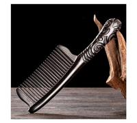 Peigne Peigne à cheveux raides en bois massif, peigne à cheveux bouclés noirs, peigne de Style rétro avec poignée Peigne à Cheveux